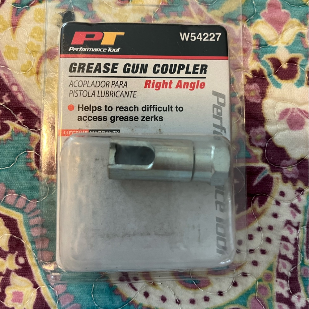 NWT Silver Grease Gun Coupler w54227 right angle